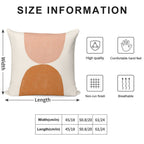 Terracotta Mid Century Modern Soft Luxury Feel Throw Pillow