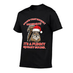 Christmas Squirrel Squeaky Sound Funny Xmas Men Women Kids  Rolled Sleeves T-Shirt