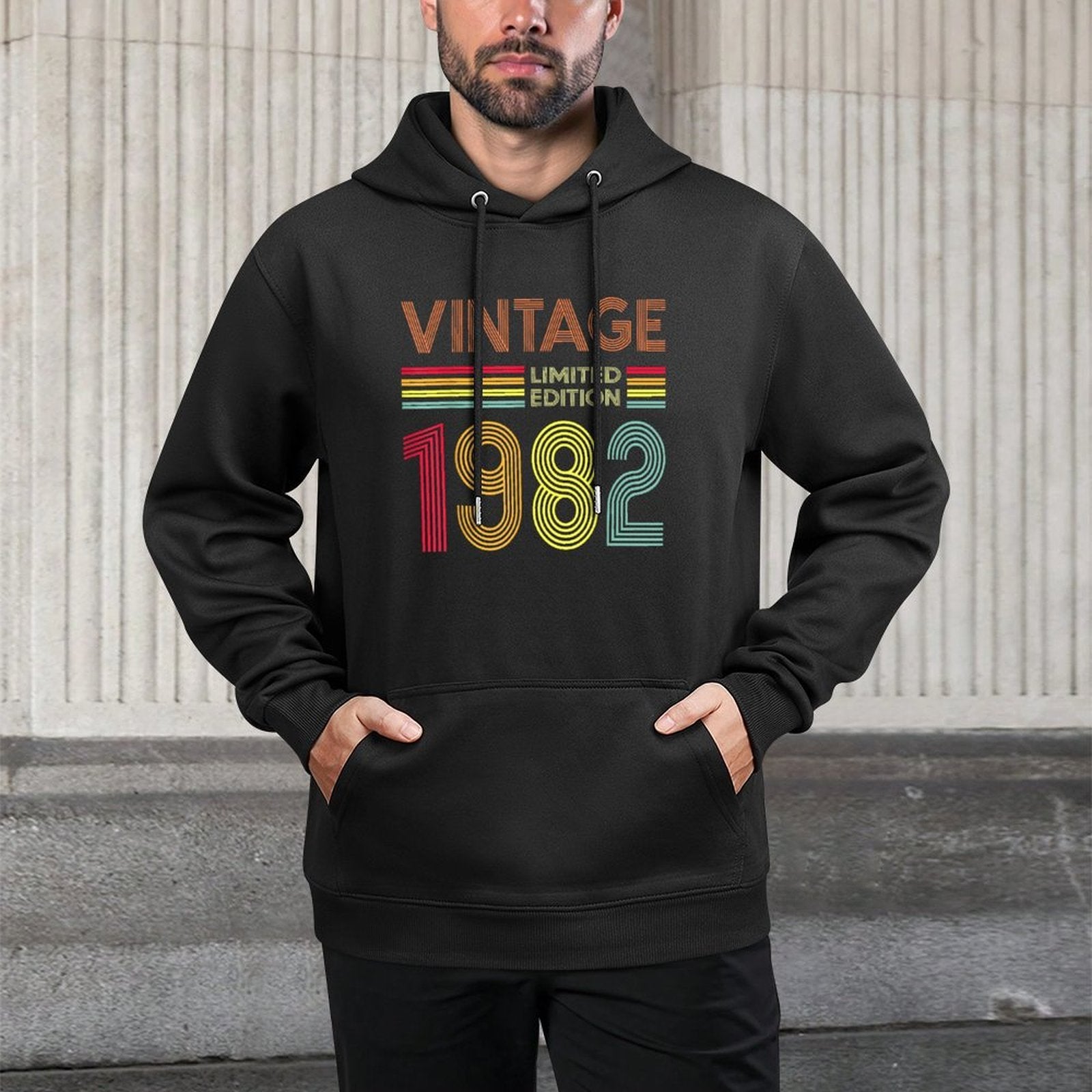 40 Year Old Gifts Vintage 1982 Limited Edition 40th Birthday Shrink-Resistant Hoodie