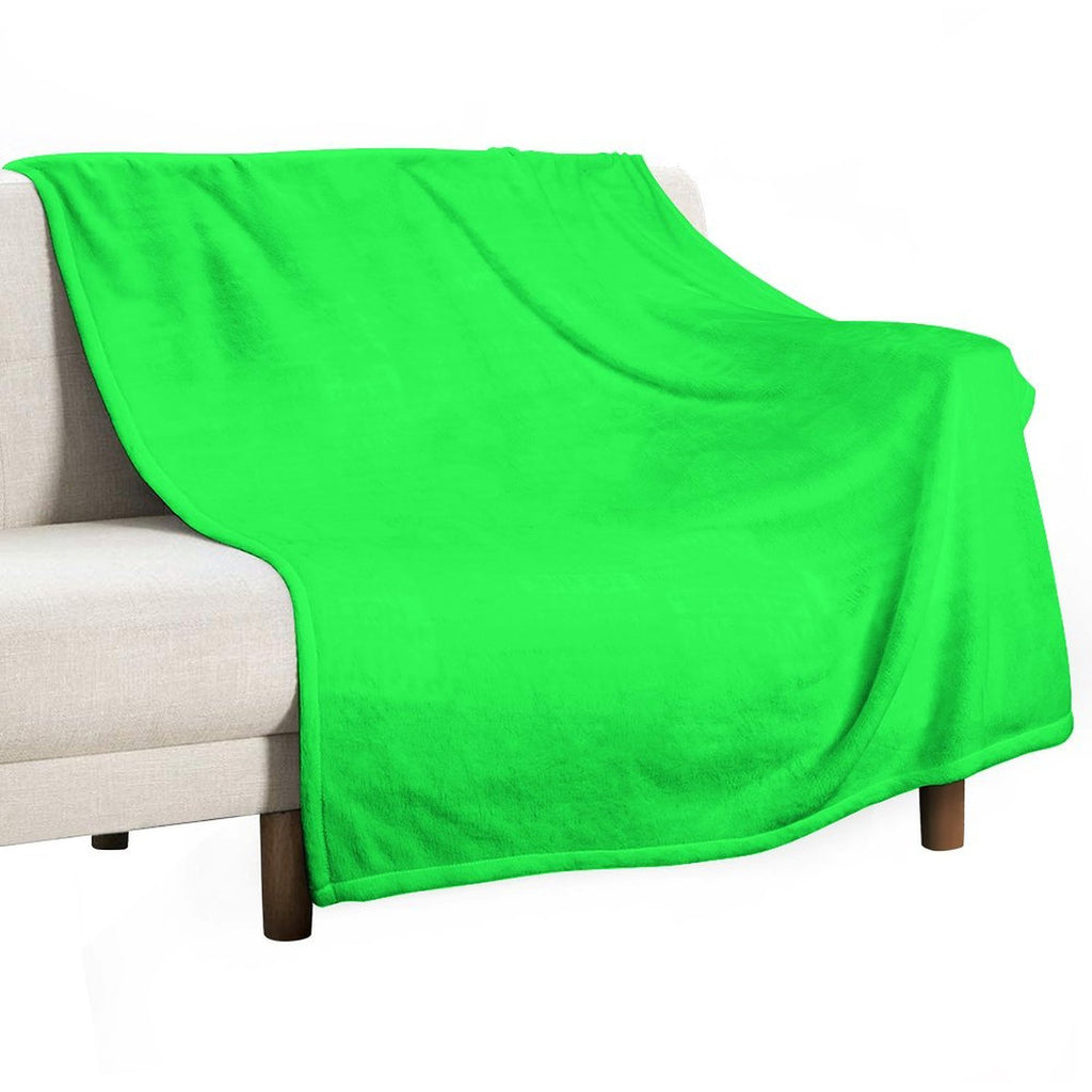 Perfect for Chroma Key  Green Screen Shrink-resistant Throw Blanket