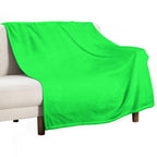 Perfect for Chroma Key  Green Screen Shrink-resistant Throw Blanket