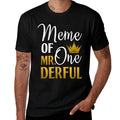 Meme Of Mr Onederful 1st Birthday Mothers Day First Meme  Summer-ready Fabric T-Shirt