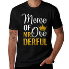 Meme Of Mr Onederful 1st Birthday Mothers Day First Meme  Summer-ready Fabric T-Shirt