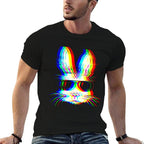 Bunny Trippy Vaporwave Easter Techno Rave EDM Music Party  Lightweight T-Shirt