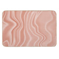 Blush SilkSatin Effect Pink  Slip-Resistant Bath Mat
