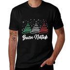 Funny Buon Natale Italy Pride Xmas Holiday Italian Christmas  Moisture-wicking T-Shirt