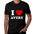 I Love Avery I Heart Avery Funny Avery  Graphic-printed T-Shirt