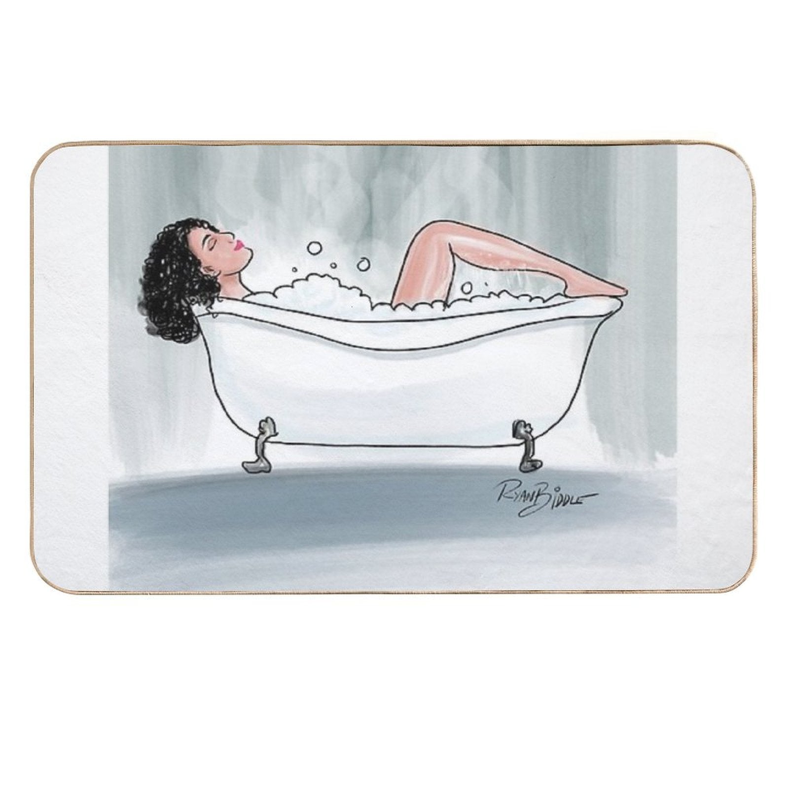 Escaping.  Easy To Clean Bath Mat