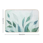 Watercolor Leaves  Pet-Safe Bath Mat