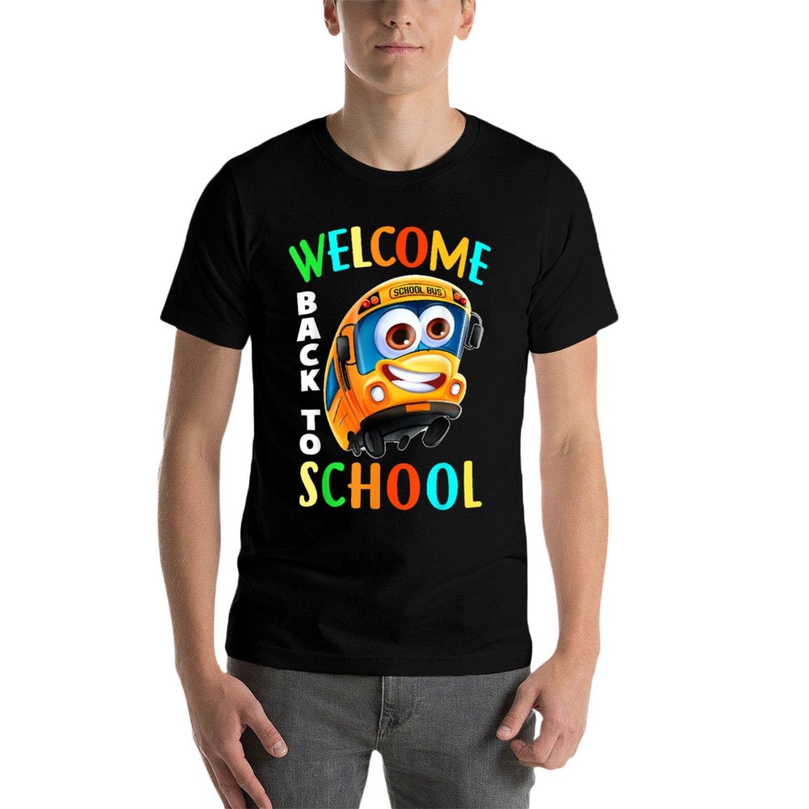 Welcome Back To School School Bus Driver Mens Boys  Breathable T-Shirt