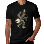 Grassquatch! Vintage Bigfoot  Bluegrass Banjo Music  Soft T-Shirt