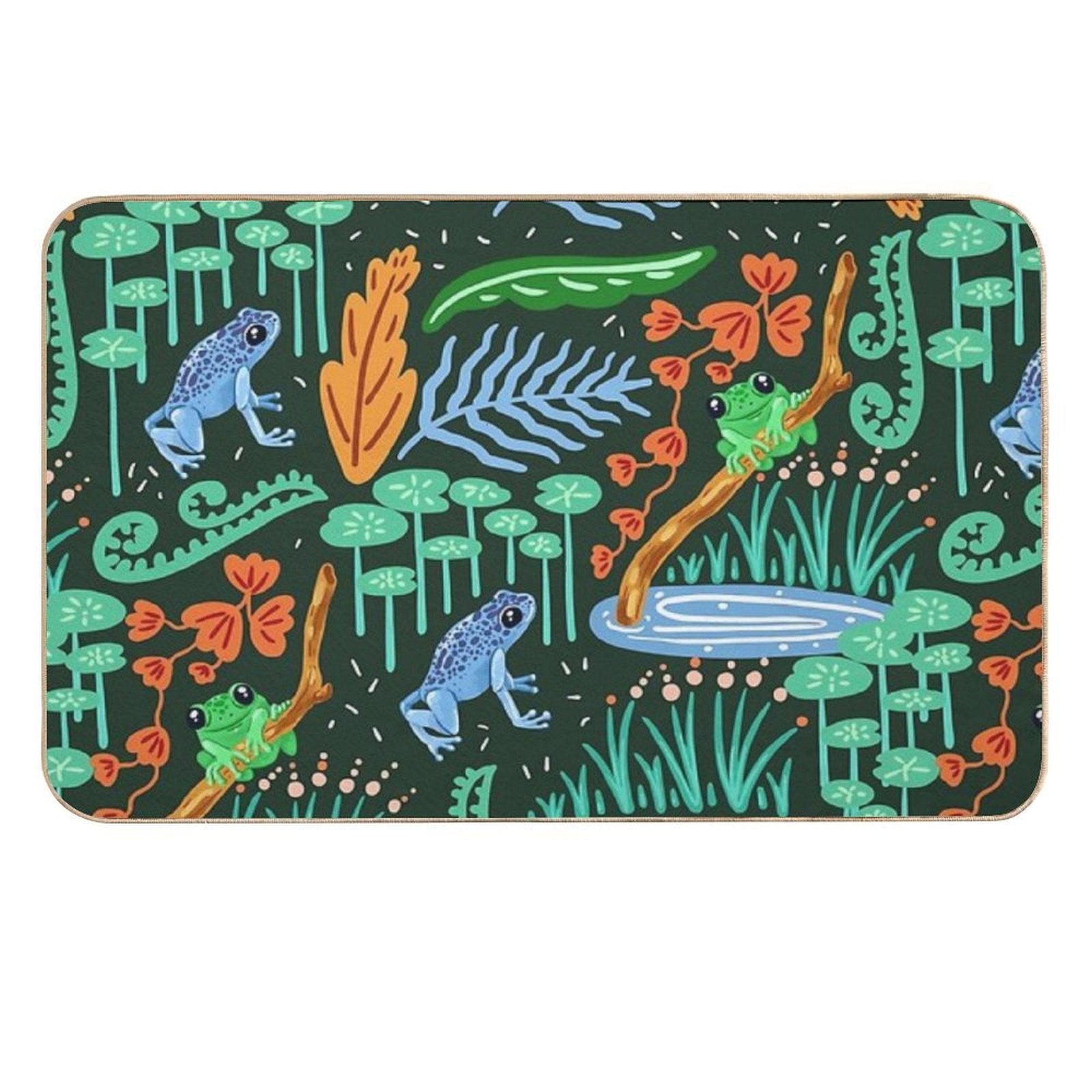 Blue Frog  Dirt-Trapping Bath Mat