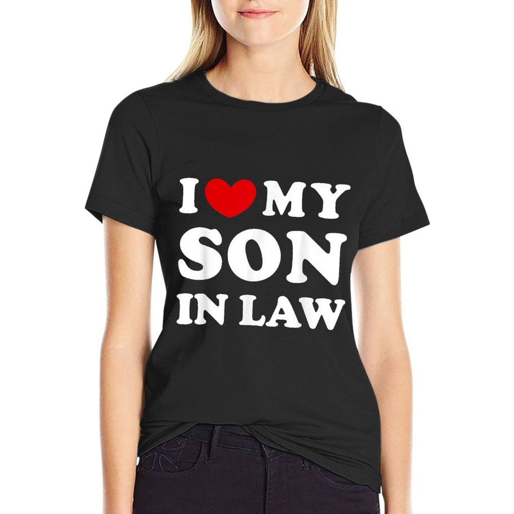 I Love My Son In Law, I Heart Son In Law  Breathable T-Shirt