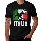 Italy Soccer Football Fan Jersey  Trendy Pattern T-Shirt