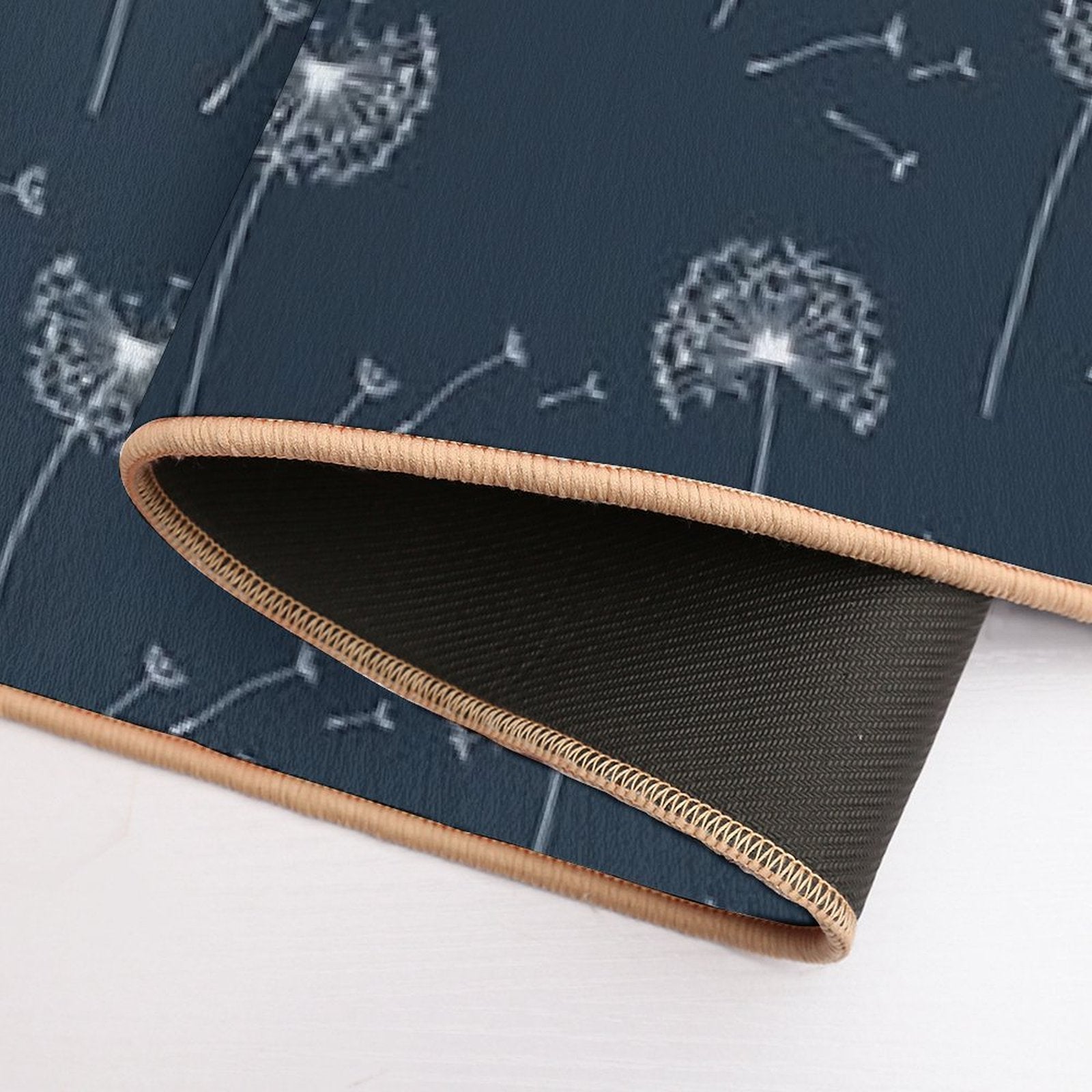 Floral Pattern of Dandelions  Odorless Bath Mat