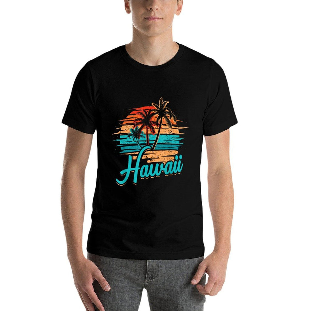 Hawaiian Island Tropical Hawaii Design Vacation Souvenir  Polyester Blend T-Shirt