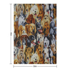 Dog Lovers Quick-dry Throw Blanket