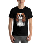 Funny Proud Cavalier King Charles Spaniel Dog  Oversized Silhouette T-Shirt