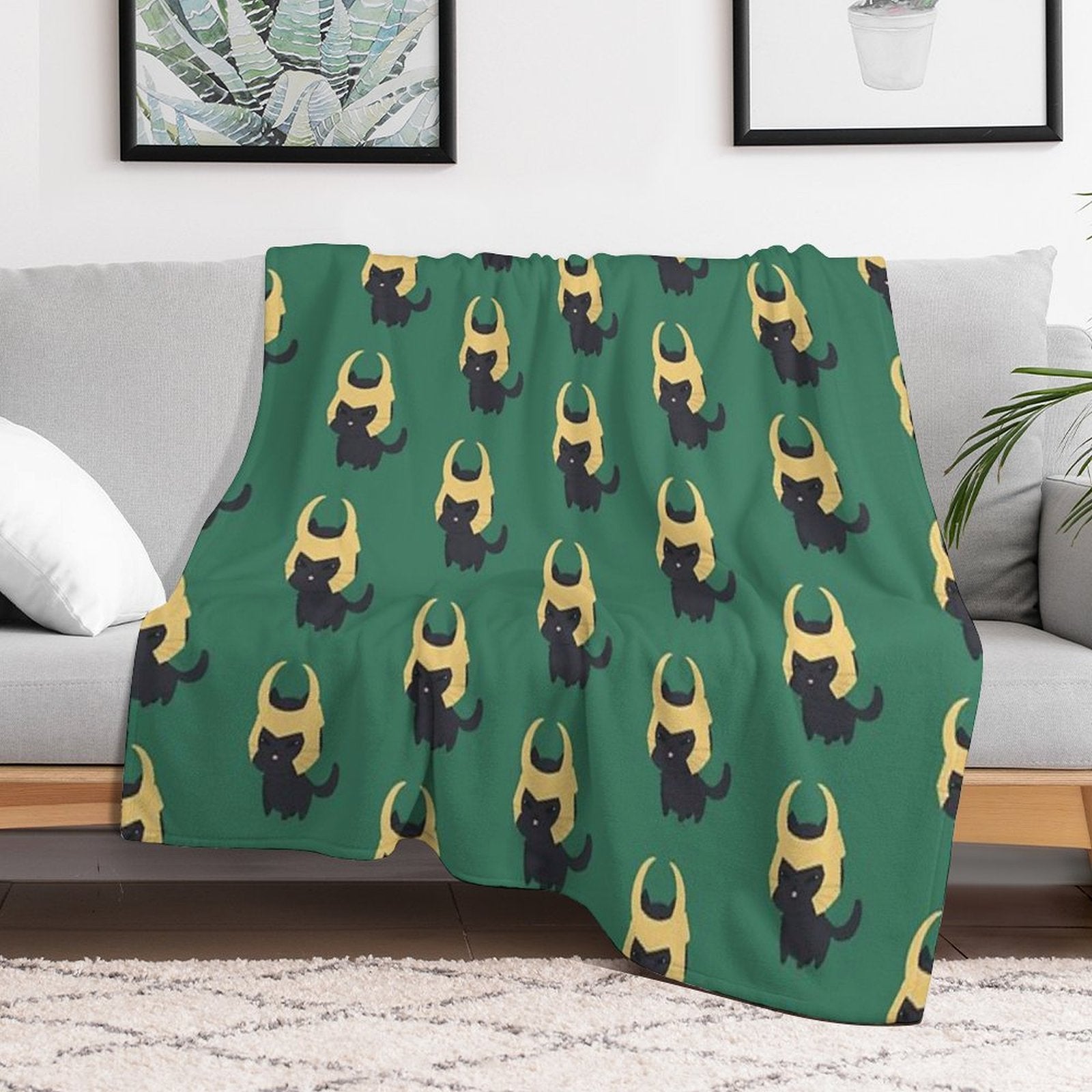 Cat Loki Durable Throw Blanket