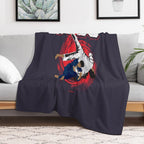 Women Men Grappling Judo Versatility Throw Blanket