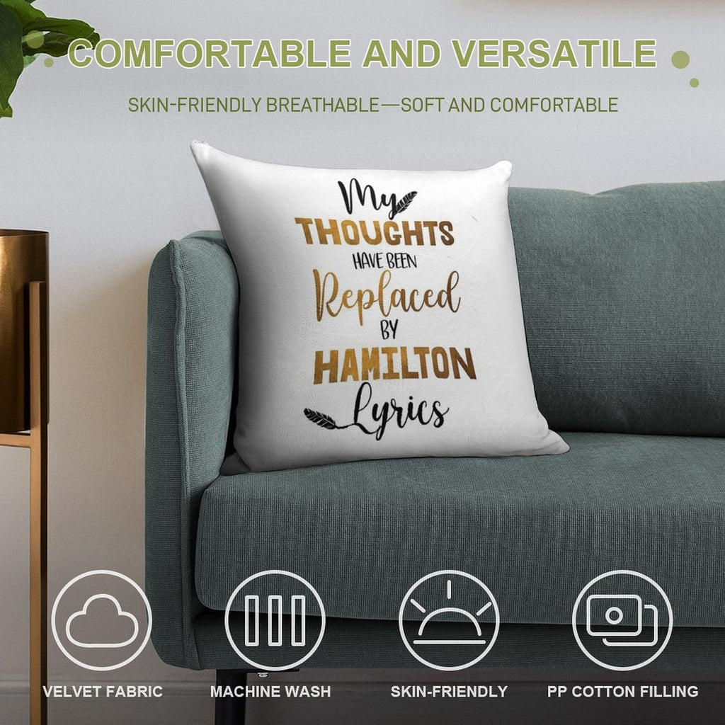 Hamilton - Musical Theater Soft Anti-Pilling Throw Pillow