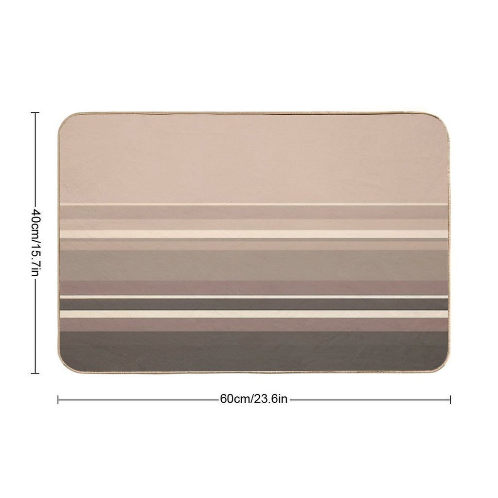 Classic Stripes Pattern Durable Bath Mat