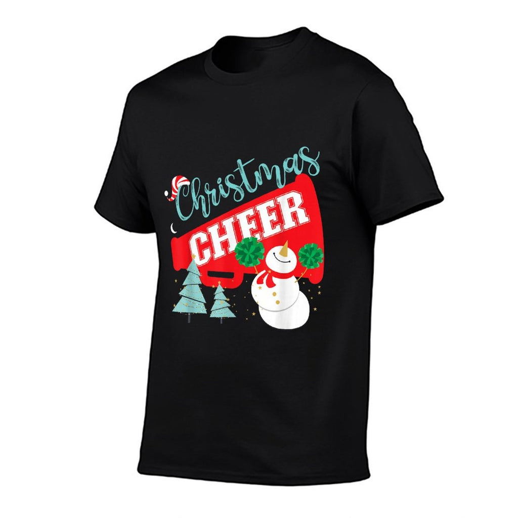 Cheer Cheerleading Christmas Cheer  Oversized Silhouette T-Shirt
