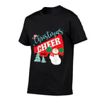 Cheer Cheerleading Christmas Cheer  Oversized Silhouette T-Shirt
