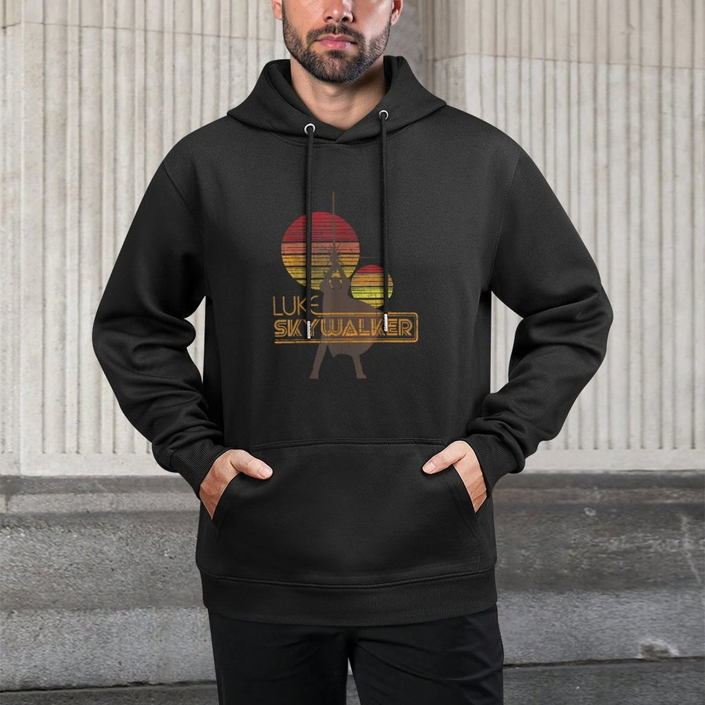 Star Wars Retro Luke Skywalker Silhouette Suns All-Day Comfort Hoodie
