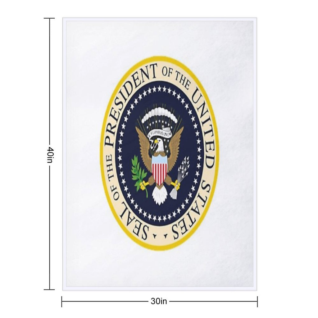 United States Presidential Seal. Seal of The President of The United States Quick-dry Throw Blanket