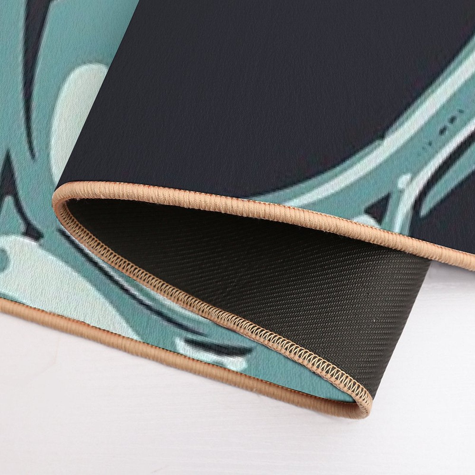 Blue Bubbles  Non-Slip Bath Mat