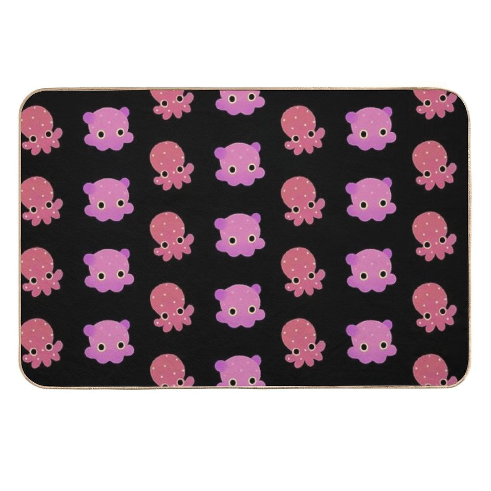 Octopus - Dark  Pet-Safe Bath Mat