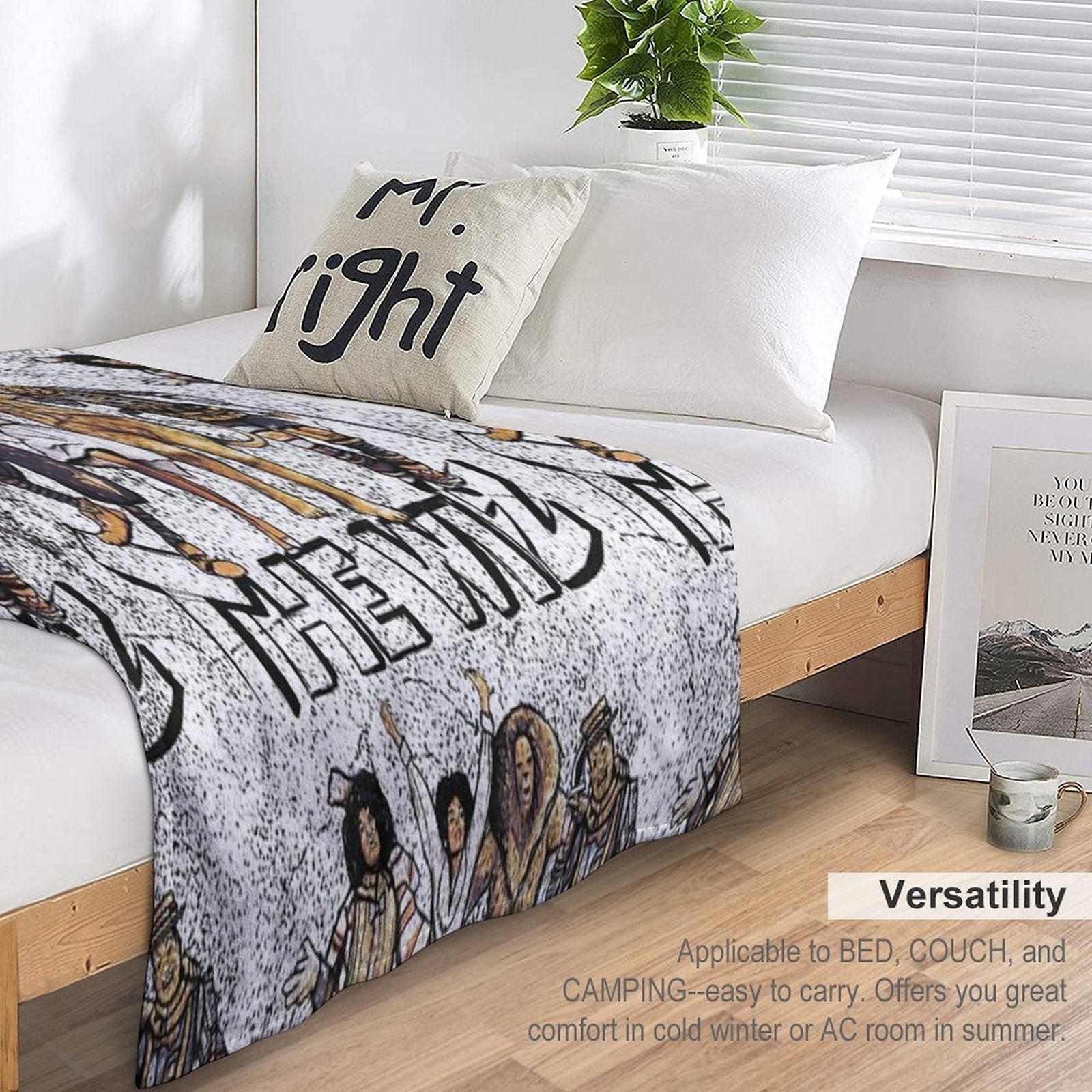 Grungy Wiz Premium Throw Blanket