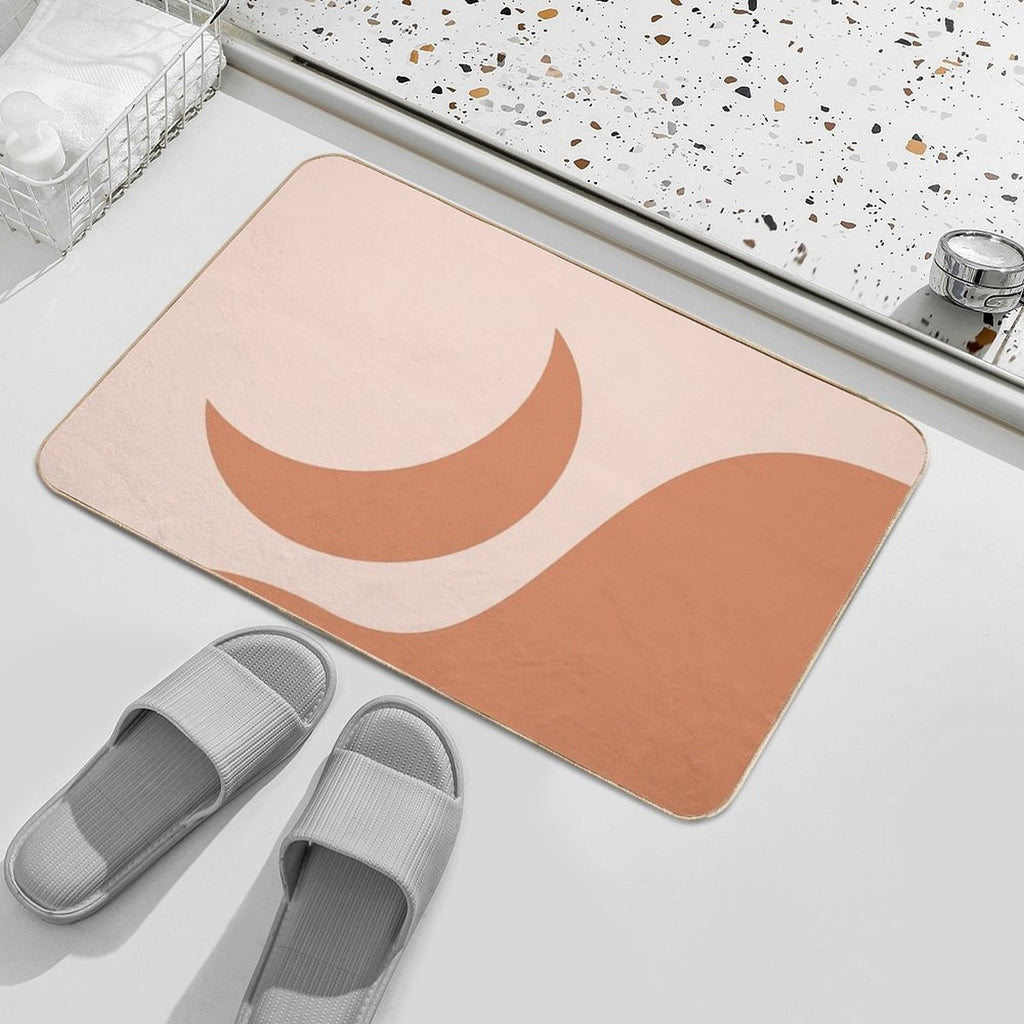 Orange Moon  Dirt-Trapping Bath Mat