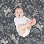 Hares Field, Winter Snow Field Bunnies Rabbits Pattern Grey Versatility Throw Blanket