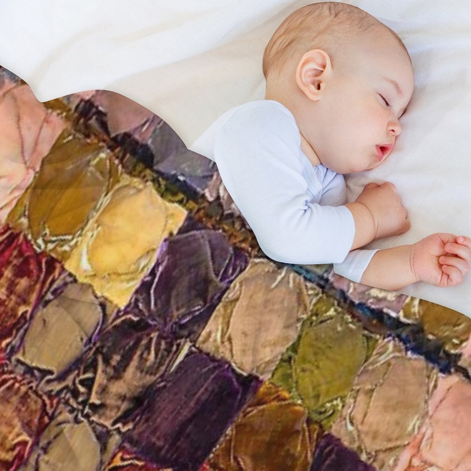 Great Grandmother's Quilt Versatility Throw Blanket