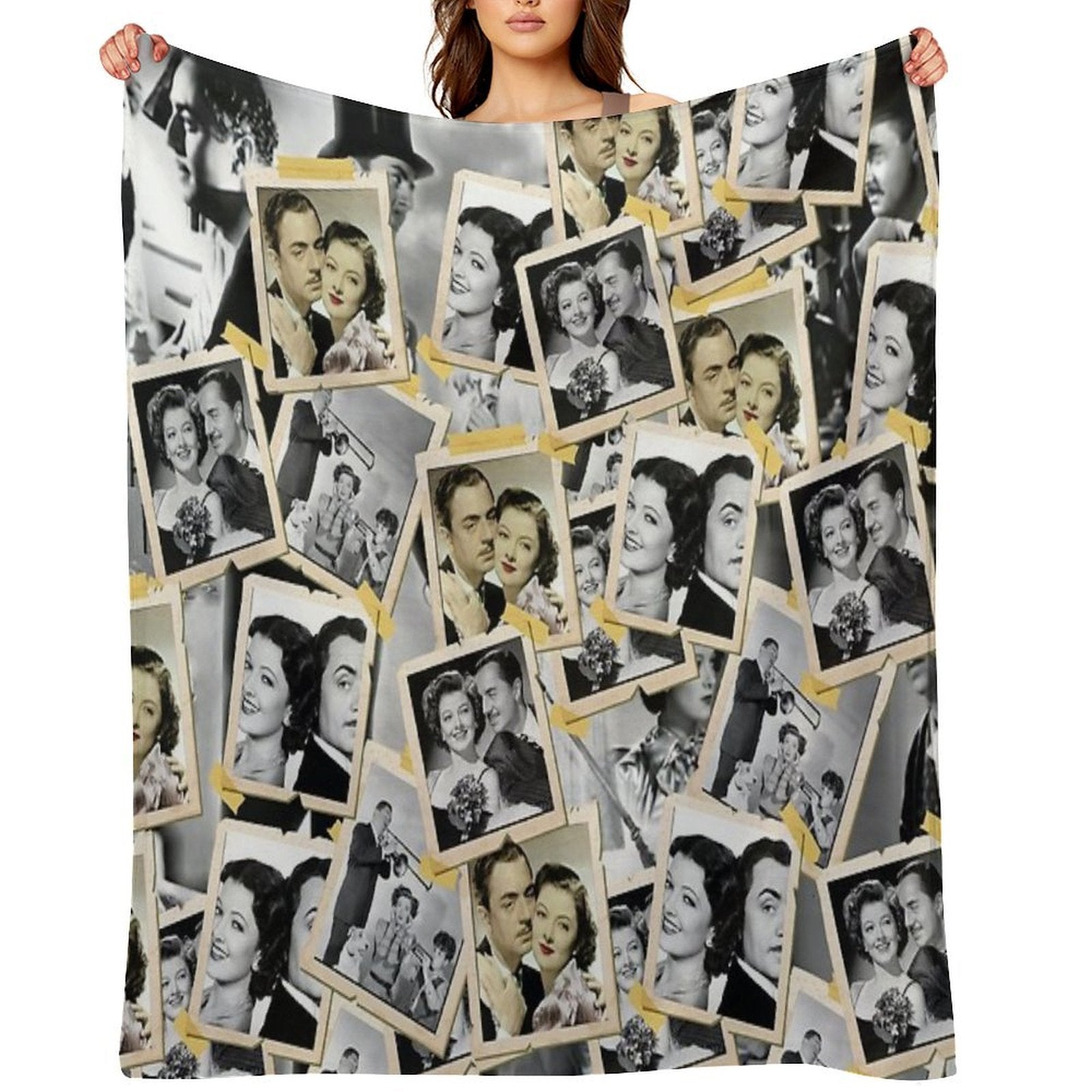 The Thin Man, Crime Thriller 30s, William Powell Myrna Loy Sustainable Throw Blanket