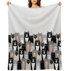 Cats #2 Compact Throw Blanket