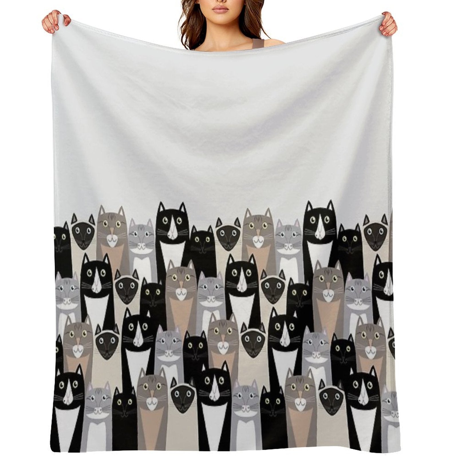 Cats #2 Compact Throw Blanket