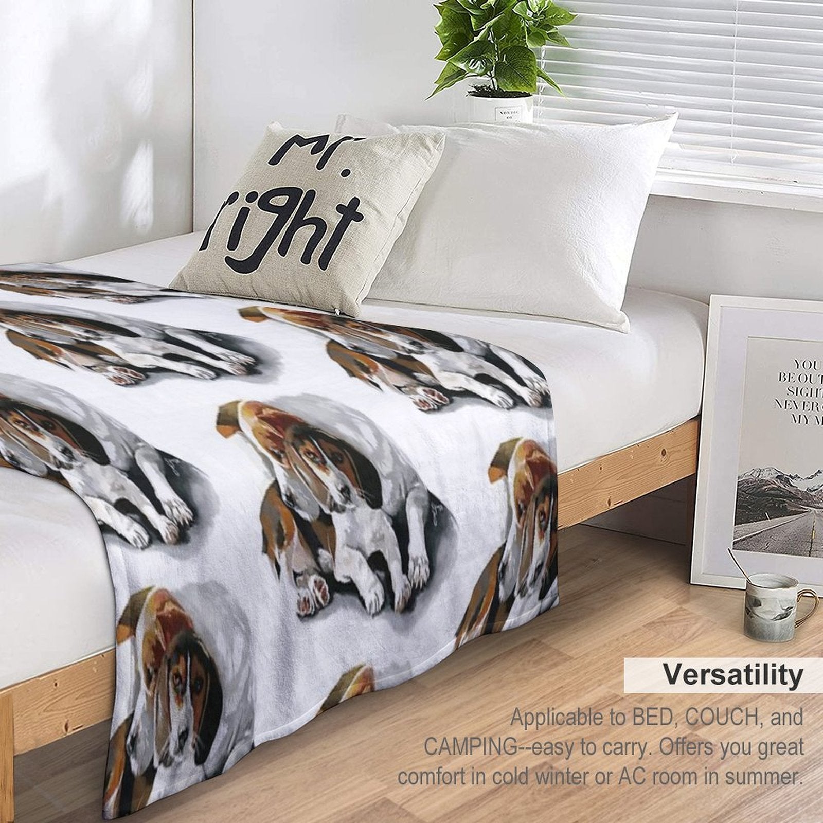 Beagles - Digital Quick-dry Throw Blanket