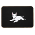 Bull Terrier Dog Cute Illustration  Pet-Safe Bath Mat