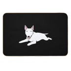 Bull Terrier Dog Cute Illustration  Pet-Safe Bath Mat