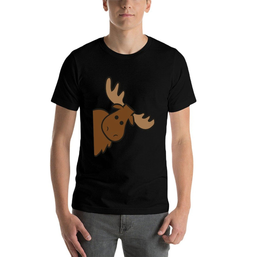 Cute Moose Elk Deer Funny Alaska Moose  Odor-resistant T-Shirt