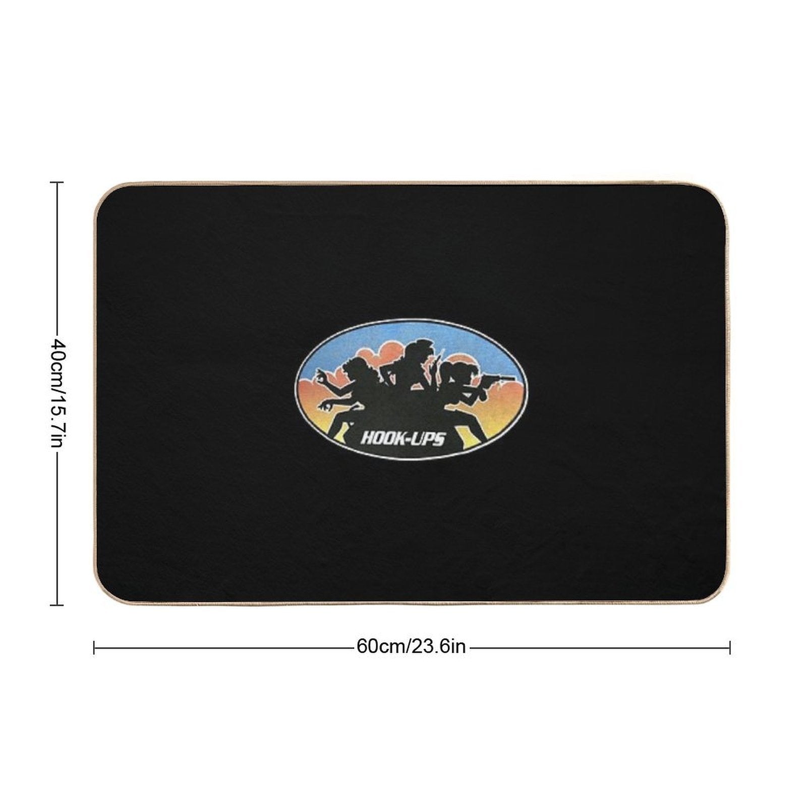 Vintage Anime Girl Hook Ups Skate Brand Girls Cartoon Hookups Hook-Ups Sexy Charlie's Angels Animated  Repositionable Bath Mat