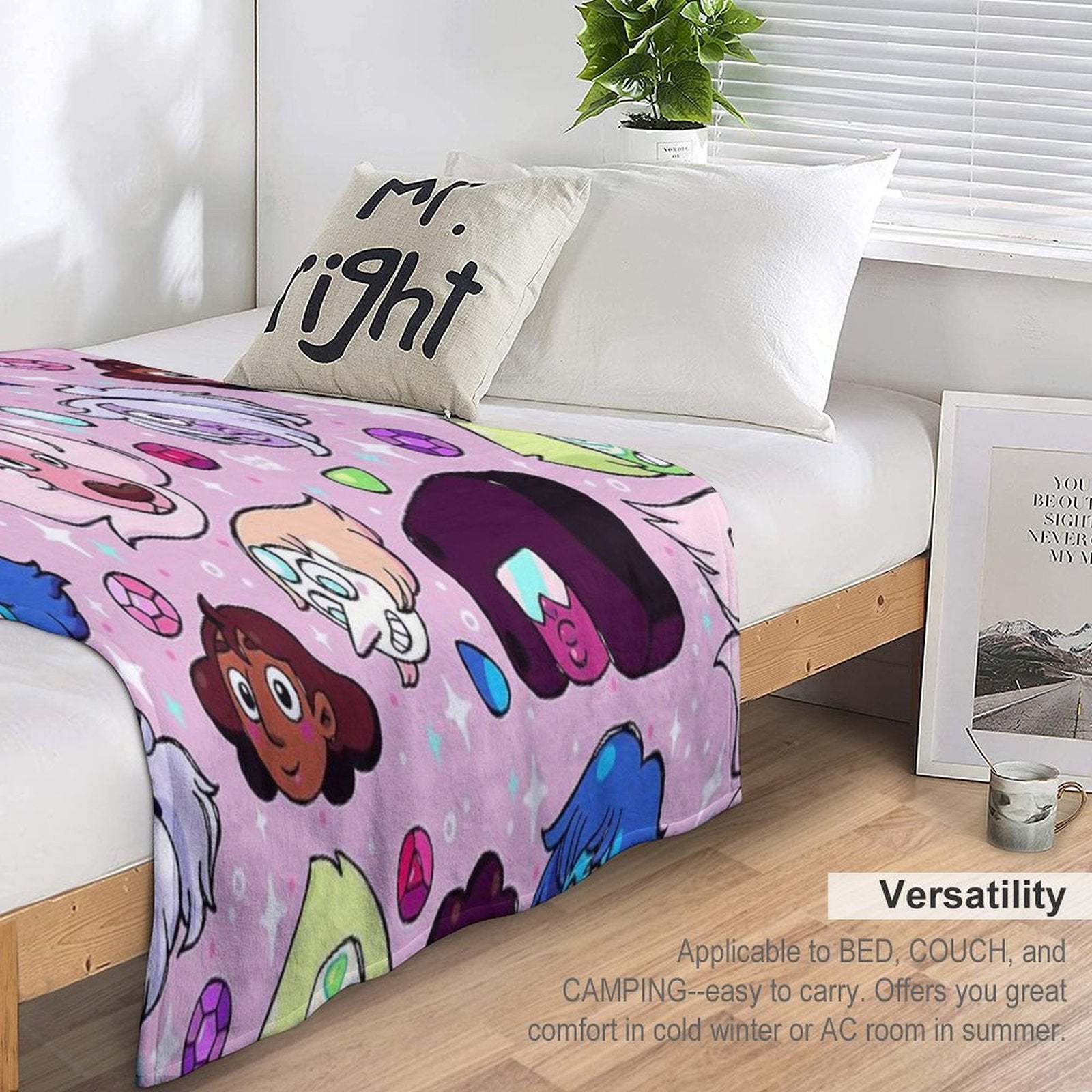 Crystal Gem Friends Premium Throw Blanket