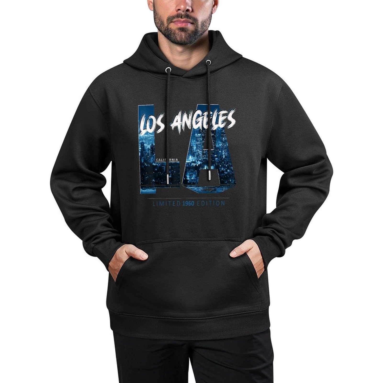 Los Angeles California Limited 1960 Edition Cotton-Polyester Blend Hoodie