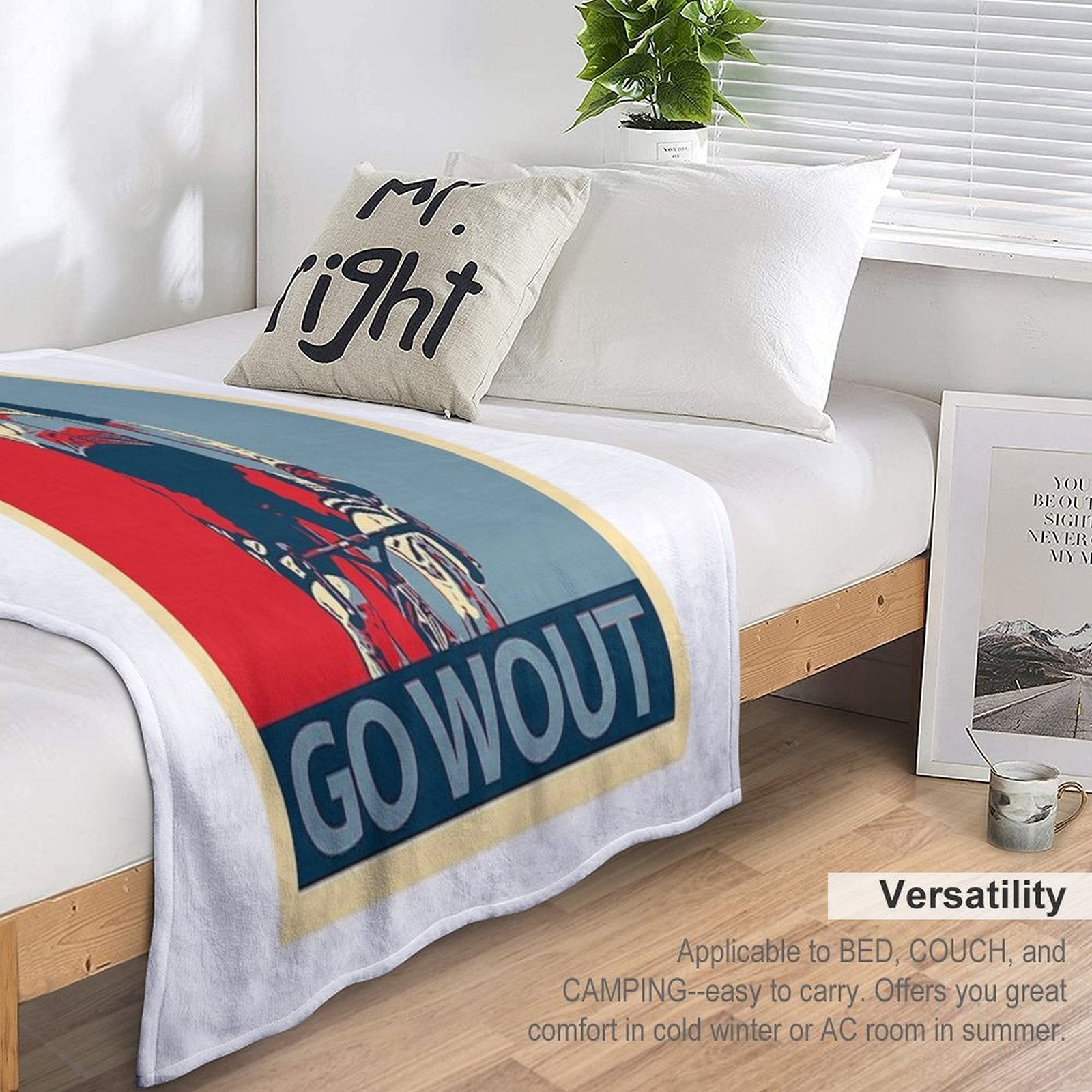 Wout Van Aert Go Wout Durable Throw Blanket