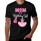 Mom of The Birthday Girl Ballerina Bday Party Ballet Dancer  Graphic-printed T-Shirt