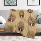 Baby Echidna Easy Care Throw Blanket