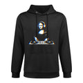 Mona Lisa DJ Funny Vaporwave Techno Rave EDM Music Party Durable Construction Hoodie